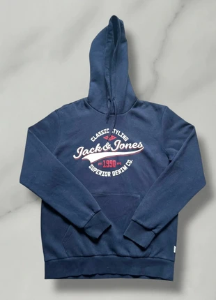Sweat à capuche Jack & Jones bleu marine, marque: Jack & Jones, état: Très bon état, taille: M, 20,00 €, 21,70 € Protection acheteurs incluse