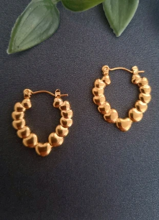 Stijlvolle goudkleurige oorbellen ●Stainlesssteel, état: Très bon état, 2,95 €, 3,80 € Protection acheteurs (Pro) incluse