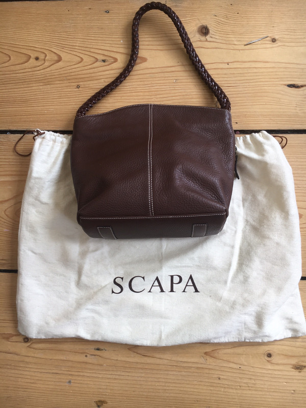 Lederen handtas Scapa Vinted