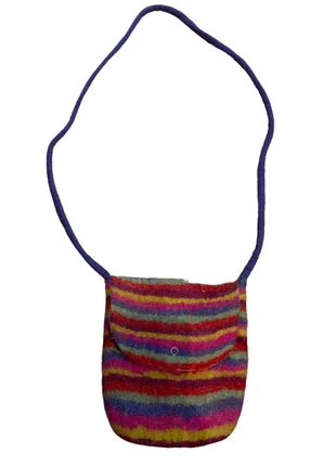 Sac ligné en laine multicolores vintage, marque: Vintage Chic, état: Neuf sans étiquette, 6,00 €, 7,00 € Protection acheteurs incluse