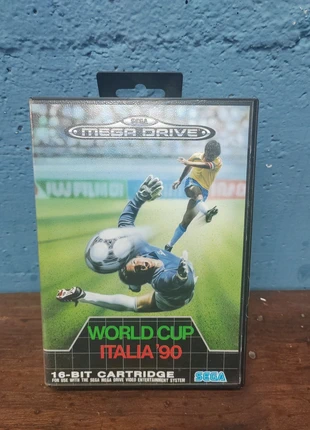 Gioco per Sega Mega Drive 16bit World Cup Italia '90, staat: Heel goed, € 20,00, € 21,70 inclusief Kopersbescherming