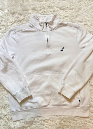 Pull camionneur zip Nautica vintage blanc homme M, marca: Nautica, estado: Muito bom, tamanho: M, €15.00, €16.45 inclui Proteção do Comprador Pro
