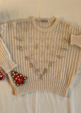 maglione 80s Bianco Mohair vintage, brand: Vintage, condizioni: Ottime, taglia: S / IT 40 / EU 36, €18.00, €19.60 include la Protezione acquisti