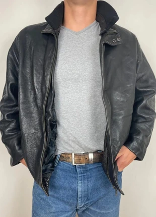 Blouson en cuir noir Danier taille L, marca: Danier, estado: Bom, tamanho: L, €30.00, €32.20 inclui Proteção do Comprador Pro