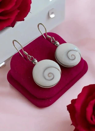 Paire Boucles d'Oreilles Pendante Gros rond Bombé Oeil de Sainte Lucie Argent 925, brand: sans marque, condizioni: Ottime, €24.50, €26.43 include la Protezione acquisti Pro