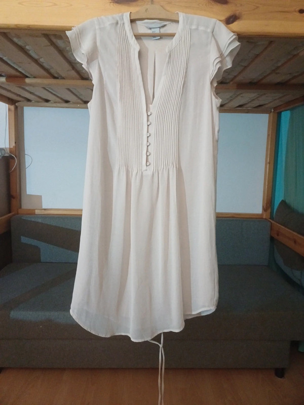 Robe blanche écrue H&M taille M. 38 3