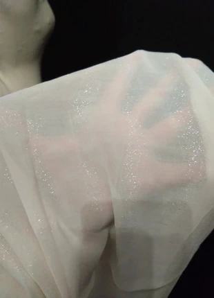 Foulard / Écharpe Blanc Crème Gianfranco Ferré Paillettes Chic, brand: Gianfranco Ferré, condition: Very good, €80.00, €84.70 includes Buyer Protection