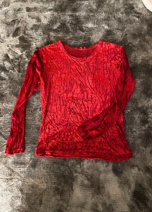 y2k red velvet tiger print shirt, marque: COQUETTE, état: Très bon état, taille: S / 36 / 8, 6,00 €, 7,00 € Protection acheteurs incluse