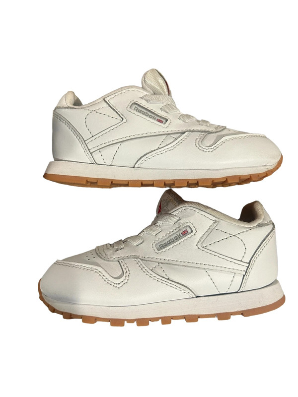 Reebok Classic Leather White Baby Boy Girl Toddler Shoes Sneakers Size 8 4