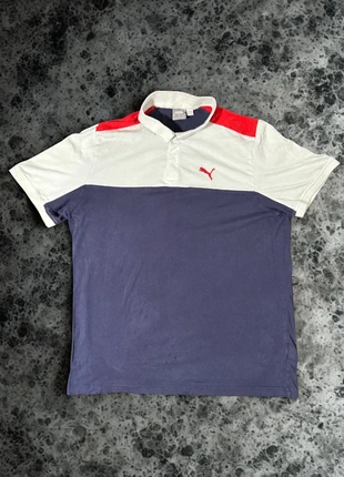 Y2K Vintage Puma Polo Shirt Weiß Blau Rot – L, brand: Puma, condizioni: Ottime, taglia: L, €12.00, €13.30 include la Protezione acquisti