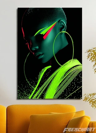 Poster métallique 30cm x 42cm Femme Fluo + aimant mural fourni., marque: Art, état: Très bon état, 28,15 €, 30,26 € Protection acheteurs (Pro) incluse