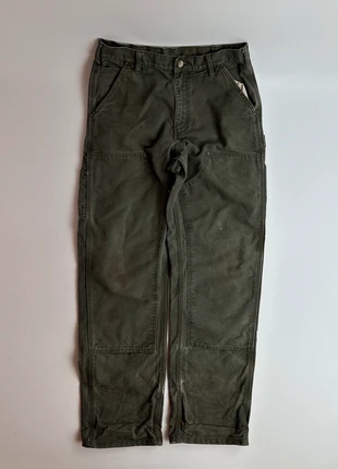 Carhartt Double Knee 32x34 Khaki Jeans Dungaree Fit, marke: Carhartt, zustand: Gut, größe: W32 | DE 48, 55,00 €, 58,45 € inklusive Vinted-Käuferschutz