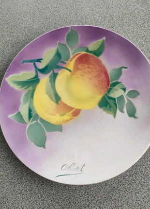 Assiette Lunéville Keller et Guérin, motif peint C.Obert, état: Très bon état, 25,00 €, 26,95 € Protection acheteurs incluse