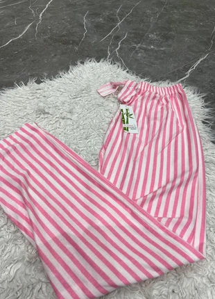 Pyjamas bas Femme - rose et blanc à rayures, marque: pijamaworld, état: Neuf avec étiquette, taille: XL / 42 / 14, 4,99 €, 5,94 € Protection acheteurs (Pro) incluse