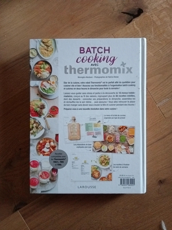 Livre THERMOMIX “Batch cooking”