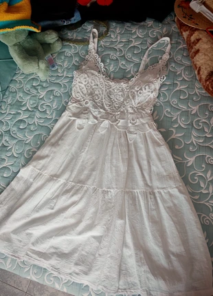 Vestido blanco talla única, marca: Blanco, estado: Nuevo sin etiquetas, tamaño: Talla única, 7,00 €, 8,05 € Protección al comprador incluida