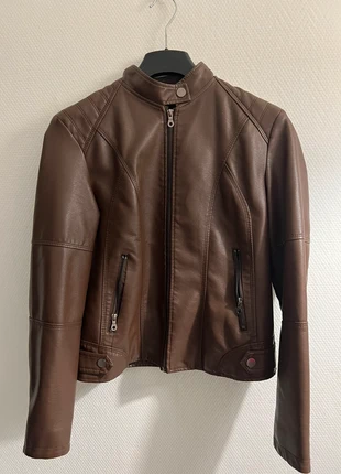 Veste en cuir marron vintage – Fabriquée en Italie – Taille 38, état: Très bon état, taille: L / 40 / 12, 25,00 €, 26,95 € Protection acheteurs incluse