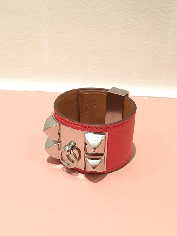 Remisión Político Red de comunicacion Bracelet collier de chien Hermès orange - Vinted