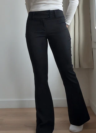 Bershka black bengaline trousers petite, marque: Bershka, état: Très bon état, taille: M / 38 / 10, 16,00 €, 17,50 € Protection acheteurs incluse