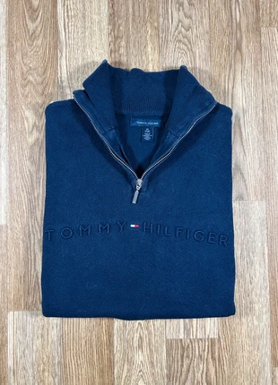 Pull half zip col camionneur 1/4 zip Tommy Hilfiger - Taille XS Marine, brand: Tommy Hilfiger, condition: Very good, size: M / 38 / 10, €27.00, €29.05 includes Buyer Protection