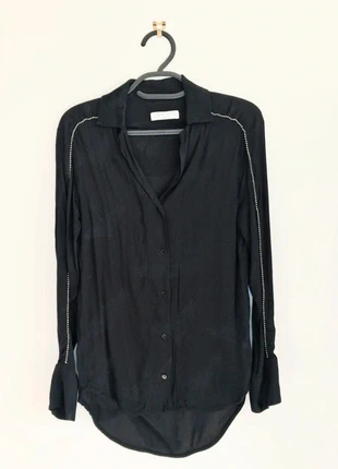 🖤Chemise Noir S/36 Motifs Colibris SANDRO🖤, marque: Sandro, état: Très bon état, taille: S / 36 / 8, 25,90 €, 27,90 € Protection acheteurs incluse