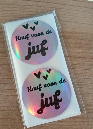Stickers Knuf voor de juf, marca: Cats Crea Store, estado: Novo sem etiquetas, €1.50, €2.28 inclui Proteção do Comprador Pro