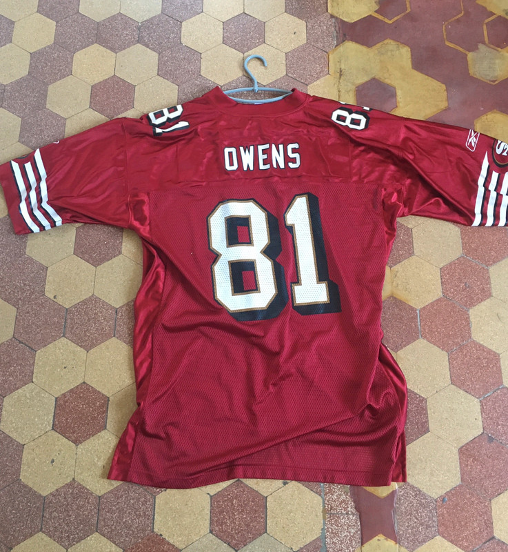 Vintage #81 TERRELL OWENS San Francisco 49ers NFL Reebok Jersey YL – XL3  VINTAGE CLOTHING