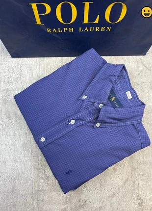 Chemise Ralph Lauren à carreaux marine logo brodé taille L homme | CLC061, marca: Ralph Lauren, estado: Muito bom, tamanho: L, €19.90, €21.60 inclui Proteção do Comprador Pro