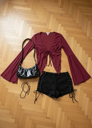 top rouge transparent pour femme / Taille M, marque: y2k, état: Neuf sans étiquette, taille: S / 36 / 8, 38,00 €, 40,60 € Protection acheteurs incluse