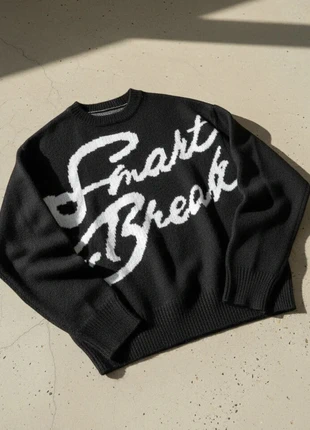 Pull Noir Oversize – Streetwear / Graphique / Minimaliste / Unisexe, brand: Maison Solène Rosefield, condition: Very good, size: M, €59.90, €63.60 includes Buyer Protection