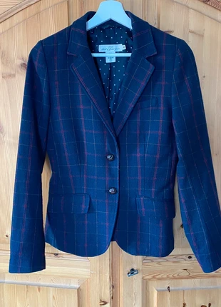 H&M Tweed Blazer Gr. 36 dunkelblau kariert, brand: H&M, condizioni: Ottime, taglia: S / IT 40 / EU 36, €6.00, €7.00 include la Protezione acquisti