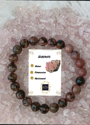 Bracelet en Rhodonite, brand: Natural, condizioni: Ottime, €4.45, €5.37 include la Protezione acquisti Pro