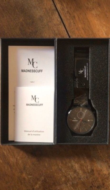 Montre noire Madnesscuff homme Vinted