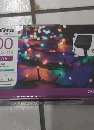 Guirlande lumineuse solaire multicolore – 100 LEDs – 12,9 m – Neuf – Envoi possible, état: Neuf avec étiquette, 12,00 €, 13,30 € Protection acheteurs incluse