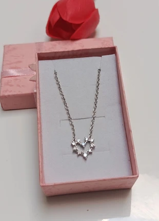 Collana con cuore e zirconi, marke: Argento, zustand: Sehr gut, 11,00 €, 12,25 € inklusive Vinted-Käuferschutz