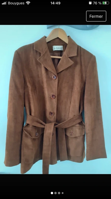 Veste style saharienne Marron Taille 40 In Extenso