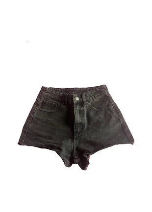 Pantaloncini corti neri a vita alta, marque: Basics, état: Neuf sans étiquette, taille: XS / 34 / 6, 2,00 €, 2,80 € Protection acheteurs incluse