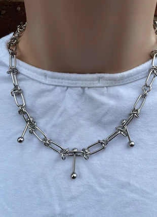 Choker Thorn gothic spike chain silver colour necklace, brand: Jade Smith, condition: New without tags, £16.00, £17.50 includes Buyer Protection