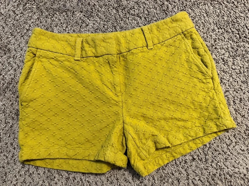 Loft mustard shorts 1