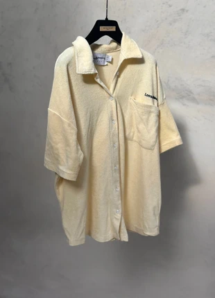 Butter yellow LooseThreads bowling shirt, brand: Reclaimed Vintage, condition: Very good, size: L / 12, £5.00, £5.95 includes Buyer Protection