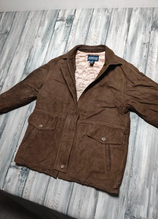 Veste Cuir Vintage Lands’End Marron Femme Intérieur Rose/Bleu – Taille 10-12 Ans / XS Adulte, brand: Lands' End, condition: Very good, size: XS, €31.00, €33.25 includes Buyer Protection