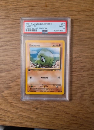 Embrylex 57/74 edition 1 PSA 9, marke: Pokémon, zustand: Neu, 85,00 €, 89,95 € inklusive Vinted-Käuferschutz