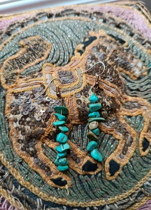 Boucles d'oreilles turquoises, condition: Very good, €6.50, €7.53 includes Buyer Protection
