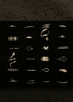 24 bagues (lot), condition: New without tags, size: 16.9 mm Ø, €4.55, €5.48 includes Buyer Protection Pro