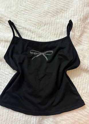 bow spaghetti top, staat: Nieuw zonder prijskaartje, maat: S / 36 / 8, € 8,00, € 9,10 inclusief Kopersbescherming