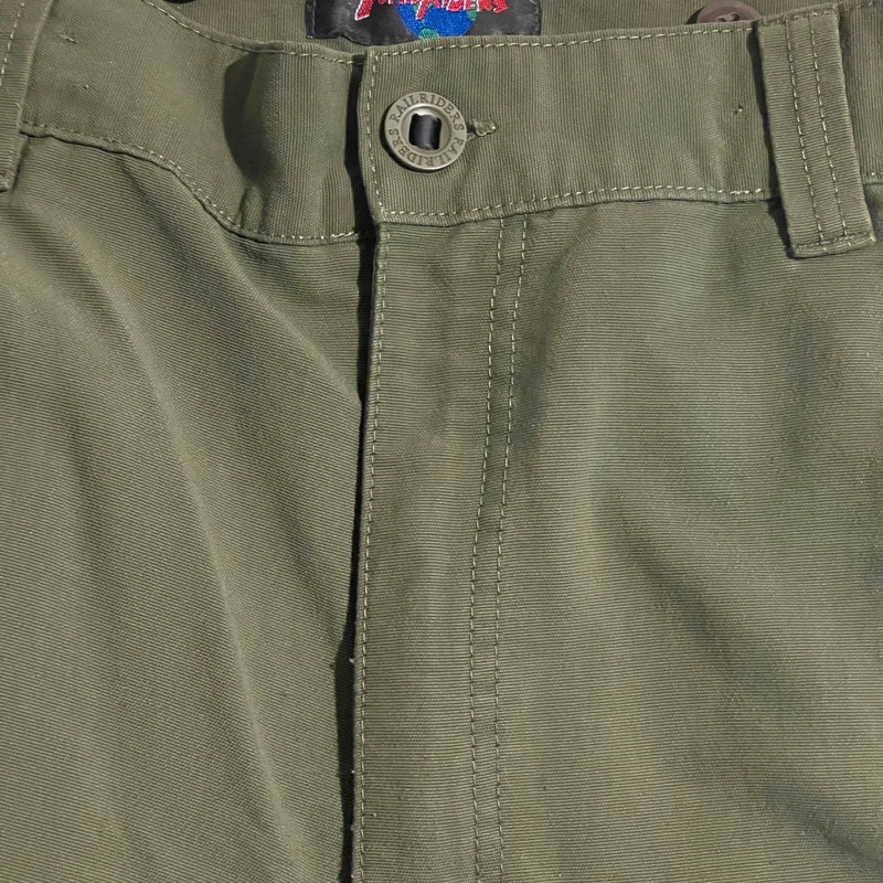 Railriders Cargo Pants Men 38x32 Green Baggy Outdoors Workwear Casual Streetwear 5