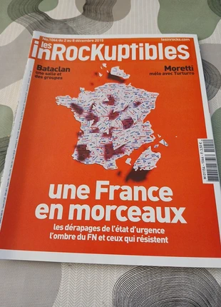 Magazine Les inRockuptibles n°1044 Décembre 2015 Bataclan Stacy Martin Turturro Bockris Les inRocks, condizioni: Ottime, €6.00, €7.00 include la Protezione acquisti