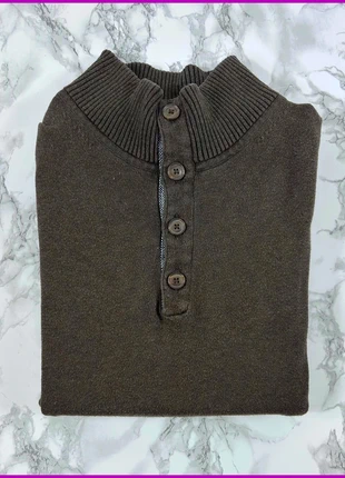 Sweat/Pull 1/4 Zip, Halfzip Tommy Hilfiger Marron / Col camionneur / Logo brodé / Taille M Homme, brand: Tommy Hilfiger, condition: Very good, size: M, €30.00, €32.20 includes Buyer Protection