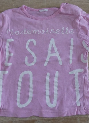 Haut Fille manches longues T. 6 mois, merk: sansnom., staat: Heel goed, maat: 6-9 maanden / 68 cm, € 2,00, € 2,80 inclusief Kopersbescherming