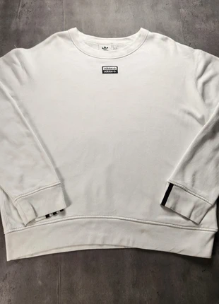Pull Adidas blanc logo Trefoil 3 bandes taille S, brand: adidas, condition: Very good, size: S, €16.00, €17.50 includes Buyer Protection